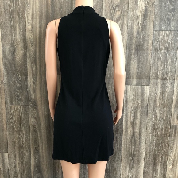 Calvin Klein black sleeveless mock neck shift dress - Picture 3 of 5